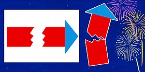 Rocket Broken in Half Cut Out