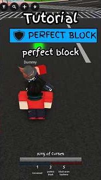 tutorial perfect block! #fyp #fy #jujutsushenanigans #roblox #skillbuilder #jujutsukaisen #jjs#jjk