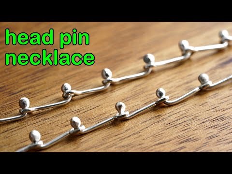 How to Make a Head Pin Necklace in 5 Easy Steps