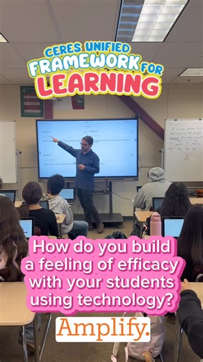 Ceres Unified Education Technology Services on Instagram: "📈 In this video, see how a high school math teacher uses Amplify to actively engage students with math content while building their confidence and sense of capability. Through interactive tasks and meaningful discourse, students experience success, reflect on their learning, and grow as independent problem solvers. 📚 Framework for Learning Focus Question: How will I build a feeling of efficacy in my students? #AmplifyMath #CUSDFramewor