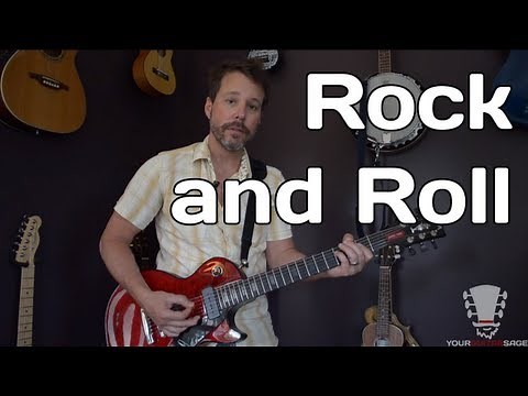 How to play Rock and Roll by Led Zeppelin - Guitar Lesson