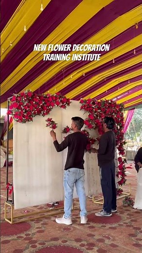 New Flower Decoration Training Institute | Flower And Chunni Work