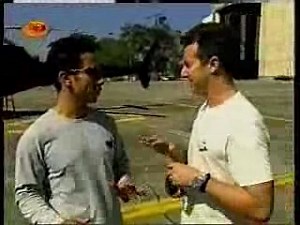 Luigi Cani uses a A-Star helicopter to perform 3 stunts