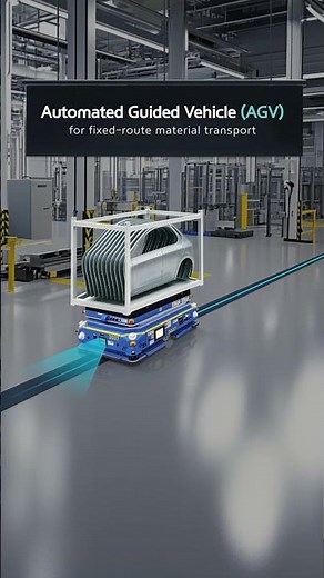 Smart factory logistics robots: AGV & AMR