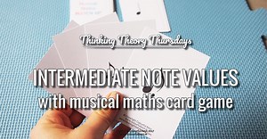 Musical Maths Game and Teaching Intermediate Note Values – Colourful Keys