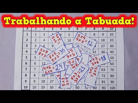 Trabalhando a Tabuada - Aula + Atividade - Tabuada - Como Aprender Tabuada de Multiplicação