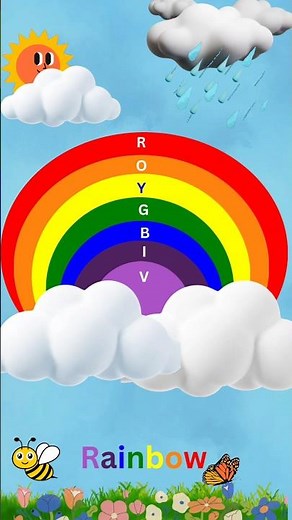 Rainbow 🌈 Colours #rainbow #funlearning #kidssongs