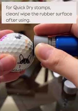 How to ink your GOLF BALL STAMPS