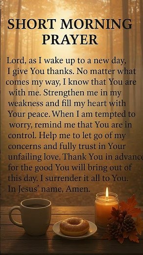 Short Morning Prayer Before You Start Your Day 🙏 Powerful Christian Prayer for Strength & Peace