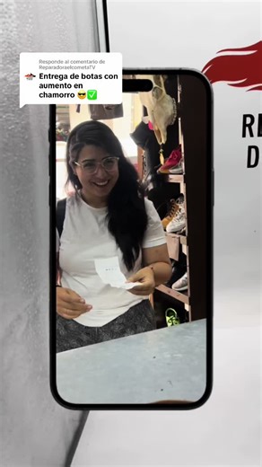 Respuesta a @ReparadoraelcometaTV ¡ASÍ AJUSTAMOS UNA BOTA AL CHAMORRO!👢✨ Trabajo a la medida para la clienta #TrabajoArtesanal #fblifestylemanagement