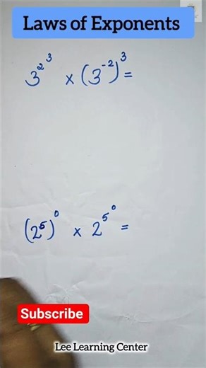 Exponent Rule That Makes Math Easy #shorts