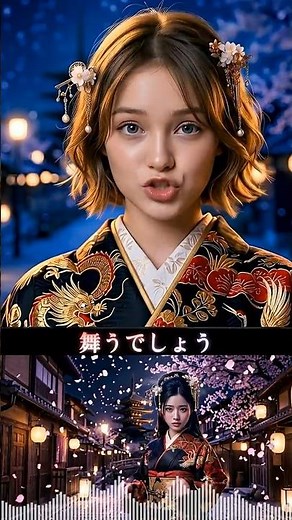 【もしも芸子さんが本気でド演歌を唄ったら…？】『桜吹雪』/ 芸子 小糸 (cv. Wo48)｜最強リップシンク §ε. 桜吹雪の章 #Shorts