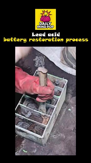 1.6K views | Bring Your Old Battery Back to Life! | Lead Acid Battery Restoration #BatteryRestoration #LeadAcidBattery #DIYRepair #Engineering #DailyMindPop #BatteryFix #CarBattery #HowItsMade #BatteryReconditioning #EnergyTech #ScienceExperiment #AutomotiveDIY #ElectricalEngineering #SatisfyingProcess | Daily Mind Pop | Facebook