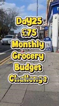 Day 25 £75 Monthly budget grocery challenge: Budget recap. #budgeting #frugalliving #money