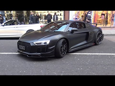 EXTREMELY*LOUD AUDI R8’s BEST-OF Compilation in London + Car meets 2021