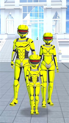 Yuta And Rina Transform In Robot Dress 🤔 #sakuraschoolsimulator #animation #sakura #sss