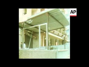 SYND 24 9 75 THE AFTERMATH OF THE FIGHTING IN BEIRUT