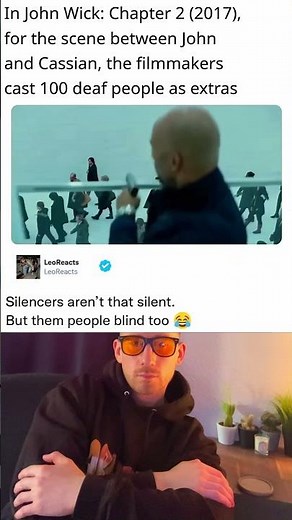 LeoReacts In John Wick; Chapter 2 2017, for the scene between John and Cassian, the filmmakers cast