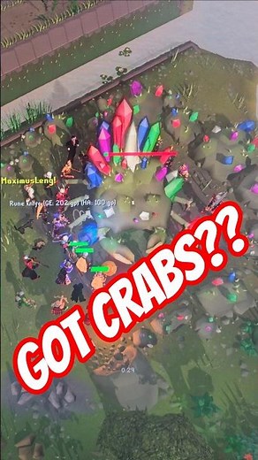 Gemstone Crab Training OSRS #videogames #osrs #runescape #mmo #training