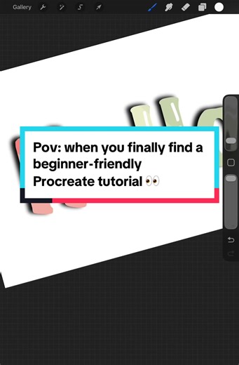 Pov: You want to learn Procreate but every tutorial is way to advanced… and then you find a beginner-Friendly one 👀 #procreateforbeginners #beginnerfriendly #procreatetutorials #procreatedrawings #procreatedesign