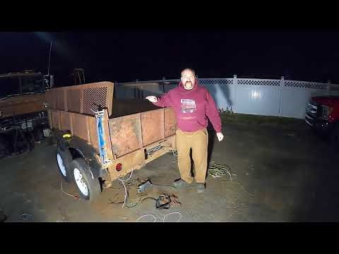 DIY Dump Trailer part 8, giving the dump trailer a tailgate and two way hinges!