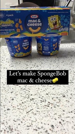 Let’s make spongebob mac & cheese🧽#macncheese#cooking#cookingathome#foodlover#cook#food#spongebob