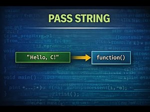 Functions with Strings in C | Passing Character Arrays & Pointers (Embedded C)