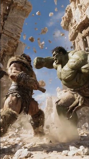 Hulk vs Hercules Epic AI Battle #hulk #marvel #avengers