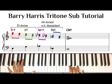 Barry Harris Tritone Substitution 2-5-1 Tutorial