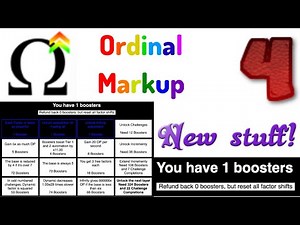 Ordinal Markup Episode 4: BOOSTERS!