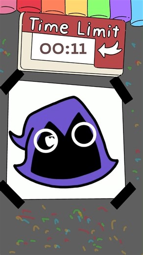 Drawing Surprised Raven in 30Sec (Teen titans)