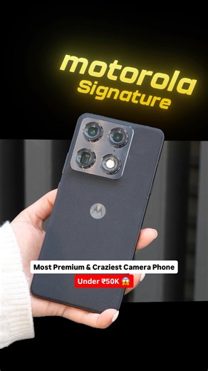 Roobina Mongia | TECH on Instagram: "Meet motorola Signature India’s first smartphone with 24×7 privilege access for travel, golfing, wine & dine services, and more. 🔥 Plus, ₹6,000 OFF on your first service via the Signature Club App & 1-year subscription FREE exclusive for Motorola Signature users. Motorola Signature - Key Specs 🔥 • 50MP Sony LYTIA 828 Main Camera • 50MP Sony LYTIA 600 Periscope Camera with 100× Zoom • 50MP Sony LYTIA 500 Front Camera • Snapdragon 8 Gen 5 Processor • 6.8″ 1.5