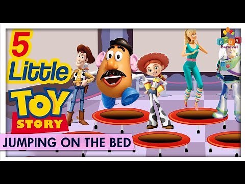 Five Little Toy Story Character Jumping On The Bed - Learn Kids Nursery Rhymes - Kids Carnival