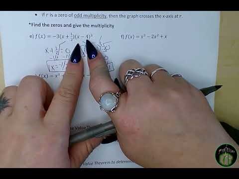 Polynomial Functions Full Lecture, End Behavior, Zeros & Multiplicity, IVT, Graphing