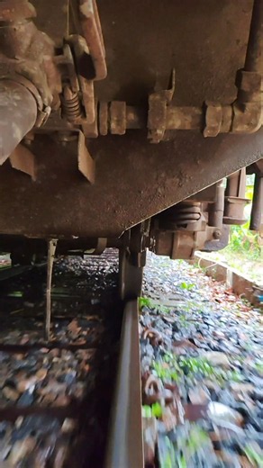 Slow train on wet railtrack. #railway #railtrack #train #railroad
