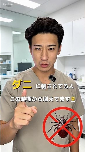 ダニに刺されている人増えています、ダニに刺された時の注意点を皮膚科医が説明