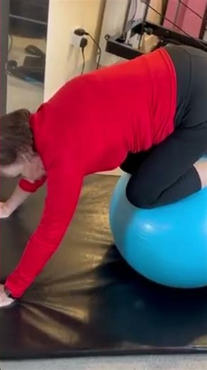 Stability Ball challenge series - shell and push-ups. Advanced exercises.