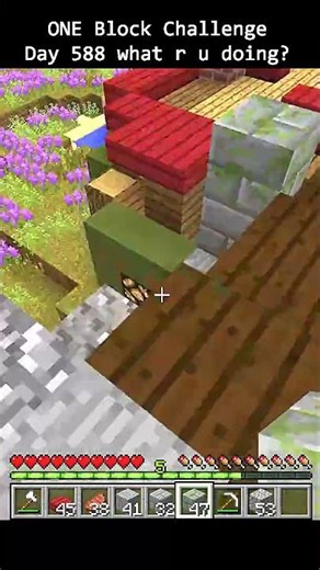 Day 588 Minecraft build challenge - ONE BLOCKS BUILD