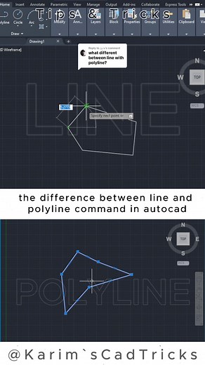 Replying to @هابيل line&polyline in autocad #autocad #autodesk #2D #2d #tips #tipsandtricks #hacks #howtotiktok #toturial #viral_video #polylineautocad