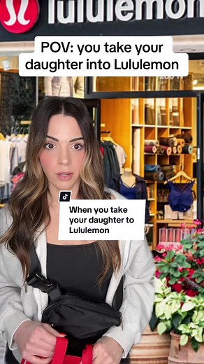 Size 8 IN KIDS leggings are baggy on my daughter and she’s asking me for Aligns. Send help. #momlife #momcomedy #parenting #preppy #lululemon #momsoftiktok