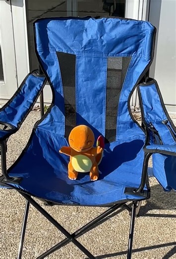 Charmander evolves in a chair #evolution #levelup
