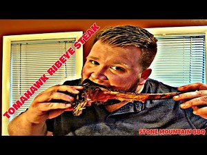 REVERSE SEARED TOMAHAWK RIB EYE STEAK