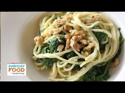 Lemony Pasta with Goat Cheese and Spinach | Everyday Food with Sarah Carey