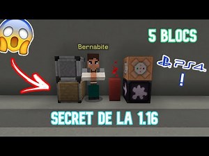5 BLOCS SECRET SUR MINECRAFT PS4 EN 1.16