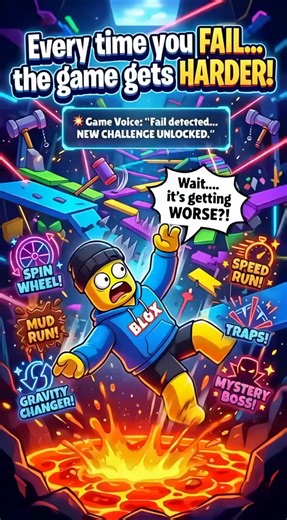 Roblox But Every Fail = New Challenge
