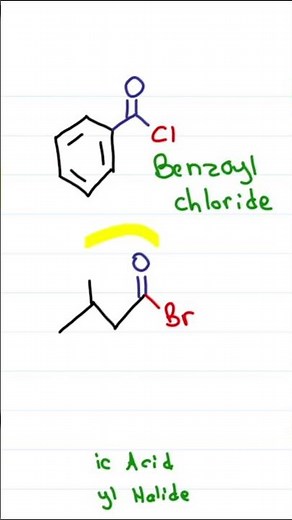 Naming Acid Halides: The Trick Is Finding the Carboxylic Acid