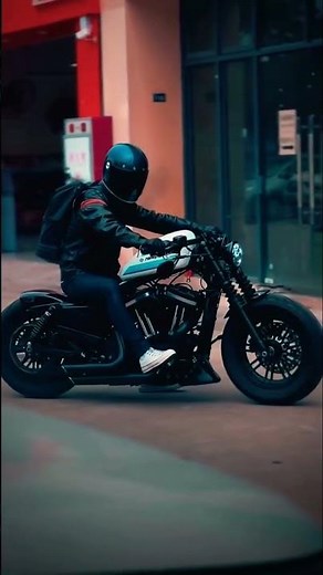Hd 48 Blue Alien || Modified Harley Davidson 883 Retro Mode || #harleybikers #harleylife