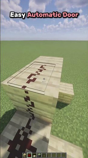 Easy Automatic door in Minecraft #minecraft #shorts