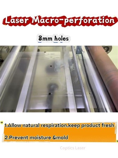 Why do plastic tray films use 8mm large holes?