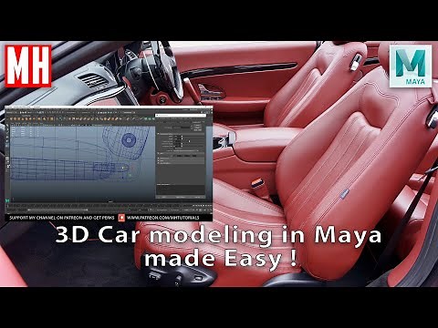 3D Car Modeling in Maya 2020 made Easy ! Part #7